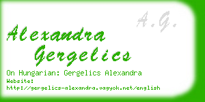 alexandra gergelics business card